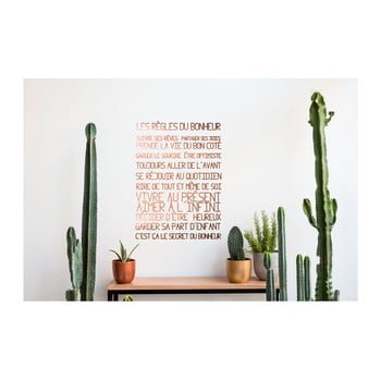 Autocolant pentru perete really nice things regles du bonheur