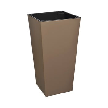 Ghiveci de flori adecvat pentru exterior gardenico elise, înălțime 36 cm, gri-maro mat