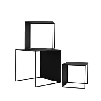 Set 3 măsuțe auxiliare custom form 2wall, negru
