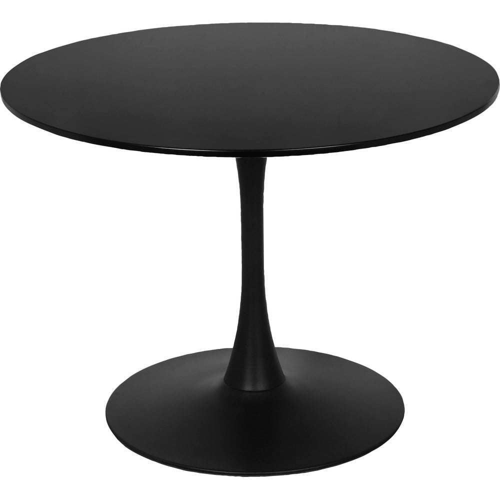 Černý kulatý jídelní stůl ø 100 cm Yazoo – Støraa