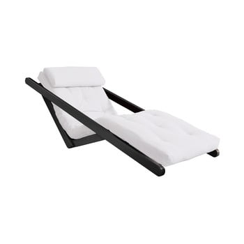 Șezlong extensibil karup design figo black, bej deschis