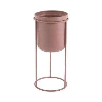 Ghiveci metalic pentru podea pt living tub, înălțime  27 cm, roz deschis