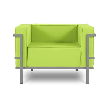 Fotoliu adecvat pentru exterior calme jardin cannes, verde lime - gri