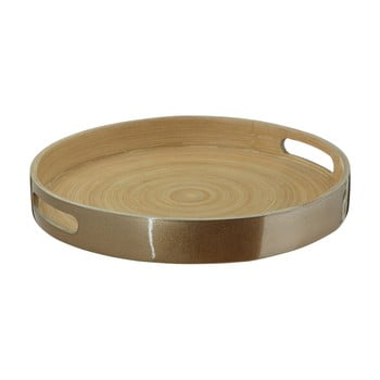 Tavă servire din bambus premier housewares, ⌀ 30 cm, auriu
