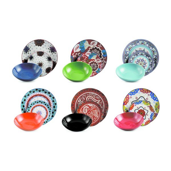 18dílná sada porcelánového nádobí Villa d'Este Folie