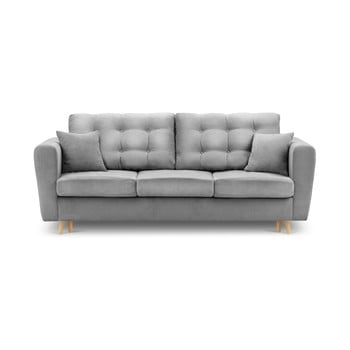 Canapea extensibilă cu spațiu de depozitare kooko home highlife, gri