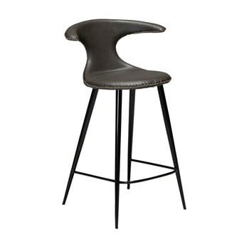 Scaun bar din piele ecologică dan–form denmark flair, gri închis