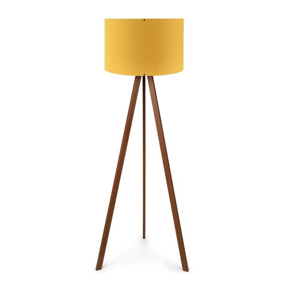 Žlutá stojací lampa Nore