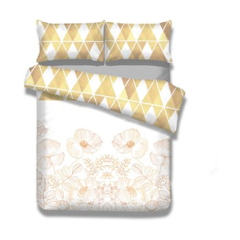 Lenjerie de pat din flanel ameliahome golden poppy, 135 x 200 cm