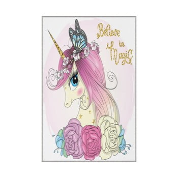 Covor antiderapant pentru copii homefesto unicorn, 120 x 180.