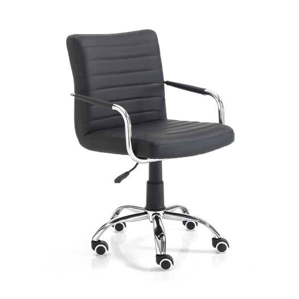 Černá kancelářská židle na kolečkách Tomasucci Milko