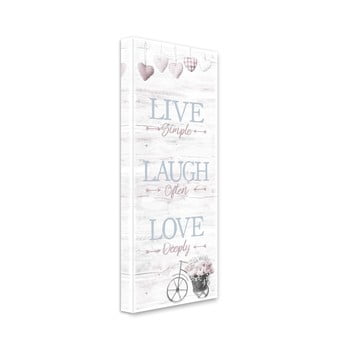 Tablou styler canvas shabby live, 27 x 75 cm
