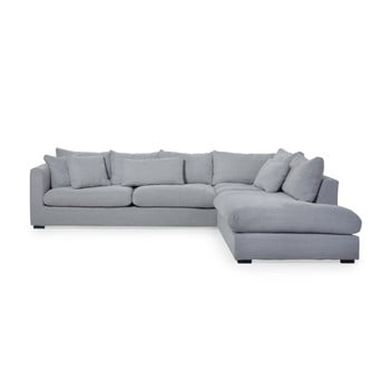 Colțar softnord comfy, șezlong partea dreaptă, gri deschis