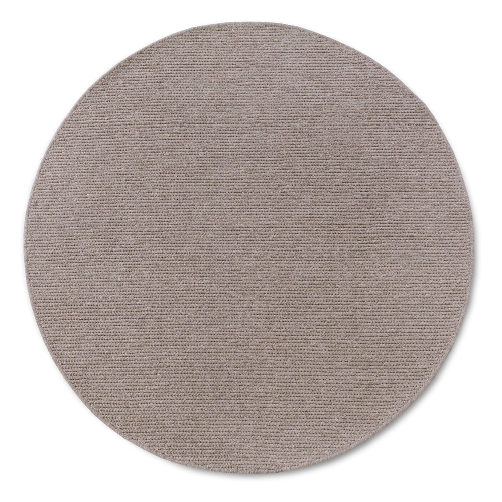 Světle hnědý ručně tkaný vlněný kulatý koberec ø 160 cm Francois – Villeroy&Boch