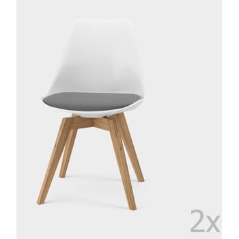 Set 2 scaune tenzo bess, gri