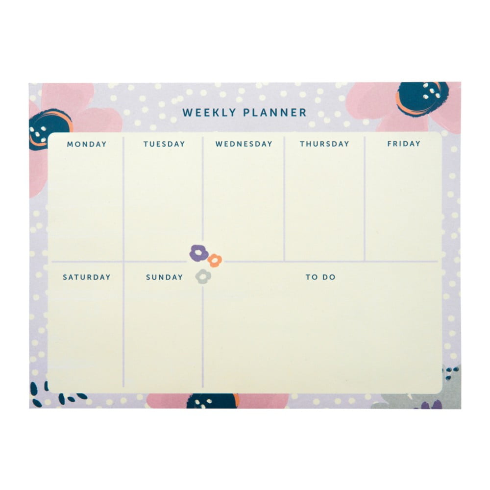 Týdenní Plánovač Busy B Planner Pretty/Floral, 60 Listů | Bonami