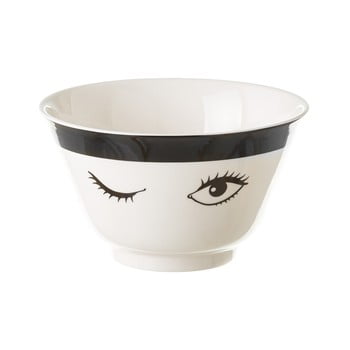 Bol din porțelan unimasa black dreameyes, 750 ml