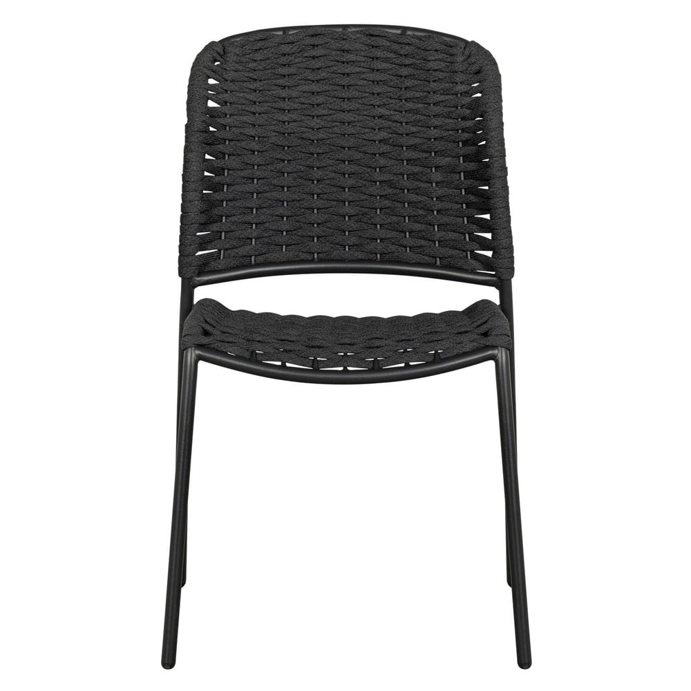Černé kovové zahradní židle v sadě 2 ks Taku – Exotan