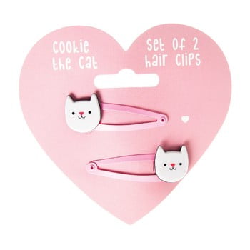 Set 2 clame pentru păr rex london cookie the cat