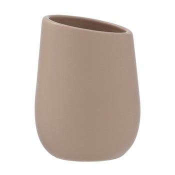 Suport ceramică pentru periuțe de dinți wenko badi, maro nisip