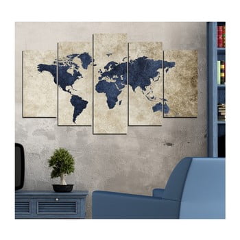 Tablou din mai multe piese insigne malika, 102 x 60 cm