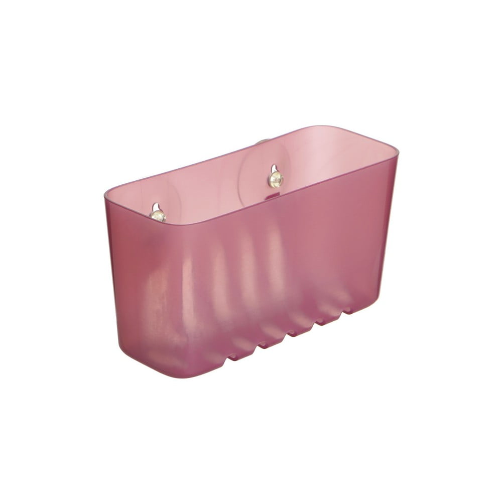Nástěnný koupelnový košík bez nutnosti vrtání ve vínové barvě Ta-Tay Small Storage Basket Standart