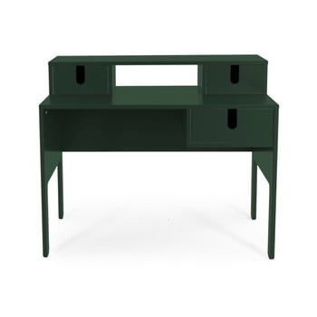 Birou cu 3 sertare tenzo uno, verde închis