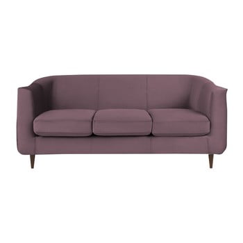 Canapea cu 3 locuri kooko home glam, mov