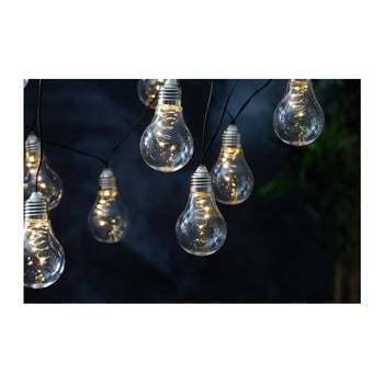 Șirag luminos solar led pentru exterior best season glow, alb