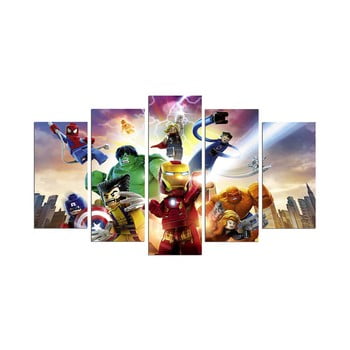Tablou din 5 piese marvel