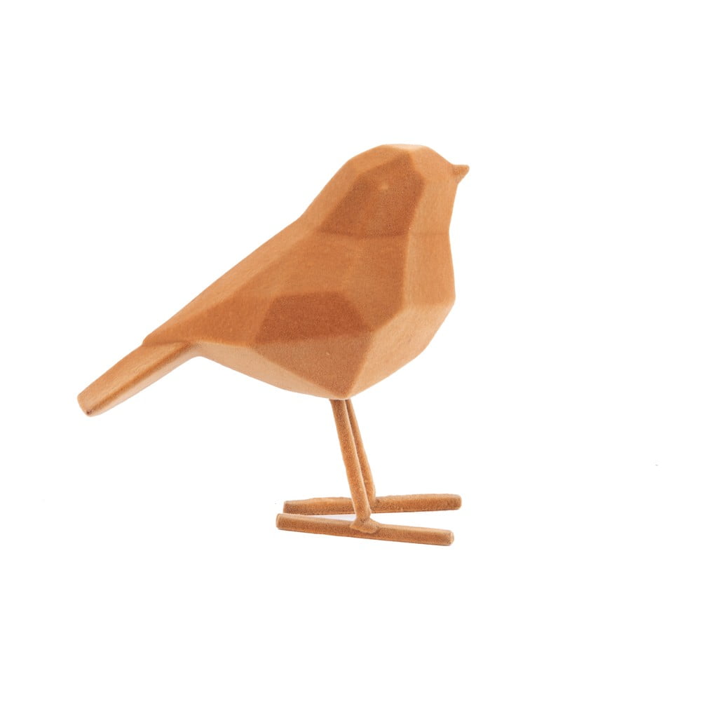 Hnědá dekorativní soška PT LIVING Bird, výška 13,5 cm
