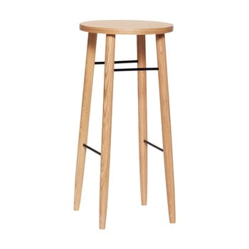 Scaun bar din lemn de stejar Hübsch Oak Bar Stool, înălțime 72 cm