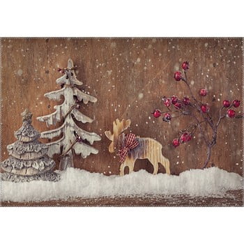Covor Vitaus Christmas Period Rustic Deer, 50 x 80 cm