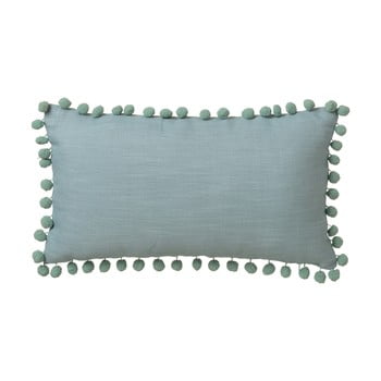 Pernă unimasa pompon, 50 x 30 cm, verde