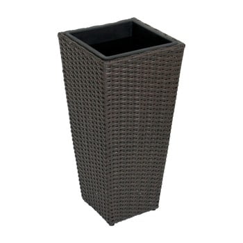 Ghiveci flori pentru grădină addu planter, înălțime 60 cm, maro închis