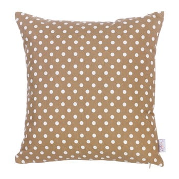 Față de pernă beige dots