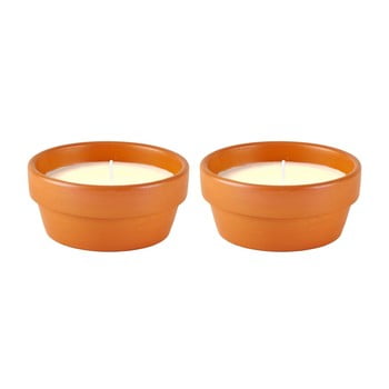 Set 2 lumânări cu aromă de lămâiță KJ Collection, ⌀ 13 cm