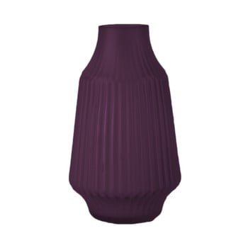 Vază din sticlă pt living stripes, Ø 16 cm, violet