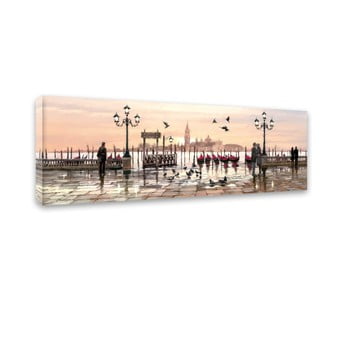 Tablou styler canvas watercolor venice, 45 x 140 cm
