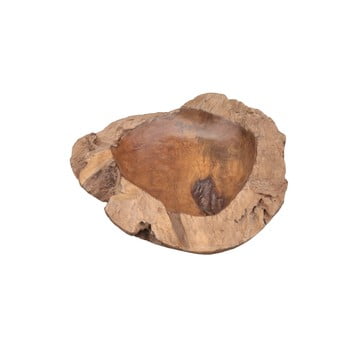 Fructieră din lemn de tec hsm collection mara, ⌀ 40 cm