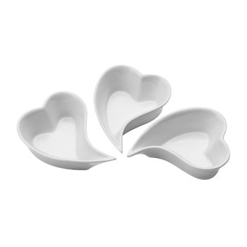 Set 3 boluri servire premier housewares heart shape