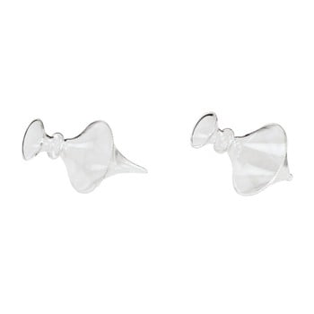 Set 2 decoraţiuni din sticlă ego dekor, 12 x 7,5 cm