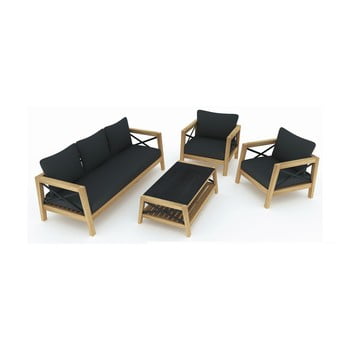 Set mobilier de grădină din lemn exotic ezeis balthazar