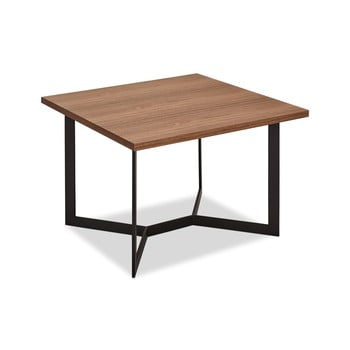 Măsuță de cafea în decor din lemn de nuc furnhouse tokyo, 70 x 70 cm, maro