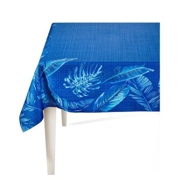 Față de masă the mia banana palm, 150 x 150 cm, albastru