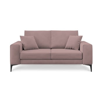 Canapea cu 2 locuri cosmopolitan design lugano, roz pudră