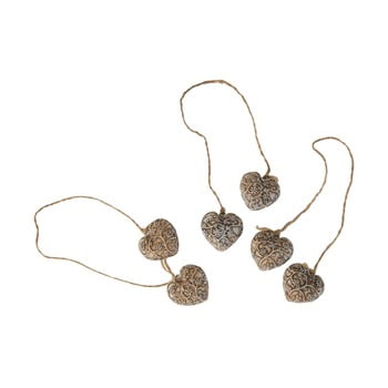 Decorațiune suspendată antic line hearts ornament