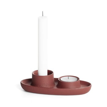Sfeșnic emko aye aye three candle, vișiniu