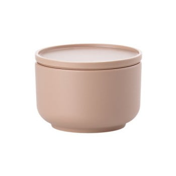 Bol servire cu capac zone peili, 250 ml, roz