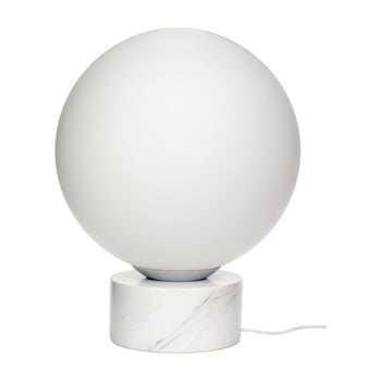 Lampadar cu detalii din marmură hübsch gitto, alb